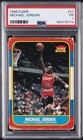 1986 FLEER #57 MICHAEL JORDAN PSA 1