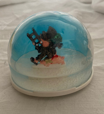 Sammler Schneekugel Kaminkehrer Schlotfegert 60er Jahre Schüttelglas Vintage