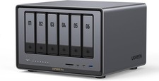 NAS DXP6800 Pro 6-Bay Desktop NAS, i5 1235u 10-Core CPU, 8GB DDR5 RAM,