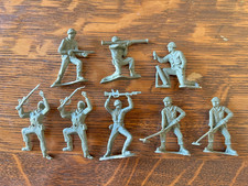 Greenbrier International Army Men Count 2  Plastic Lot of 8 Vintage
