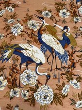 Vintage 70’s Gabrielle Cie Fab 9. 3/4–Yds 54”Wd Chinoiserie Upholstery Exlnt