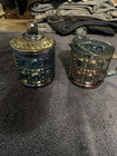 Indiana Glass Blue Carnival Sugar Bowl and Creamer — photo 2