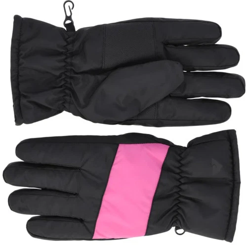 Ozark Trail Girls Outdoor Ski Gloves Water-Resistant Size S/M Pink Black NEW - Picture 4 of 10