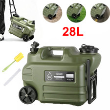 Wasserkanister 28L auf R&auml;dern Wassertrolley - Camping Wassertank Wasserbeh&auml;lter