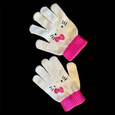 Hello Kitty Sanrio White Pink Gloves 2016 Berkshire Fashions Women s One Size