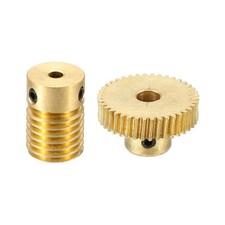 Worm Gear Set 0.5 Module 1:40 Reduction Rate(Gear-5mm Bore, Rod 3mm Bore)