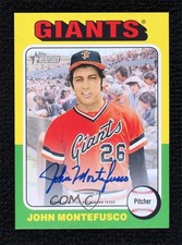 2024 Topps Heritage Real One Auto John Montefusco #ROA-JMO Auto 0h28