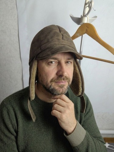 vintage men's hat made of natural sheepskin size S 14.2 inches
