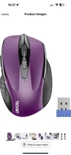 (MSRP $16.98) TECKNET Ergonomic Wireless Mouse – 2.4 GHz, 2600 DPI, 6 Buttons