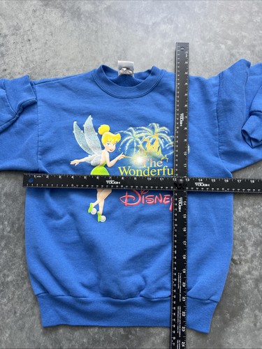 World Disney Tinker Bell Kids Sweatshirt M/L Blue Sku 184 - Picture 2 of 5