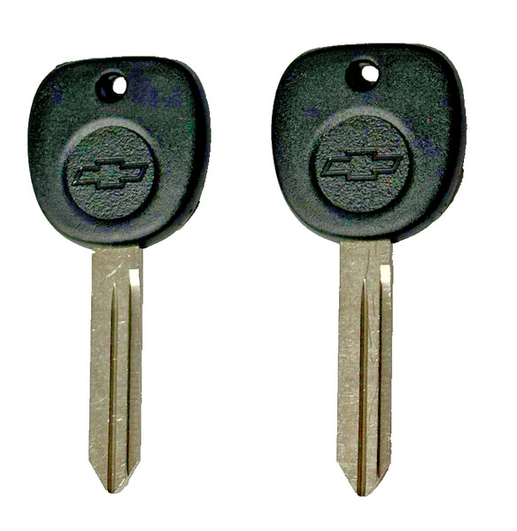 2 Pack - OEM Chevy bow-Tie Logo Key Blanks For Select 1999-2009 B102GCP 15026223