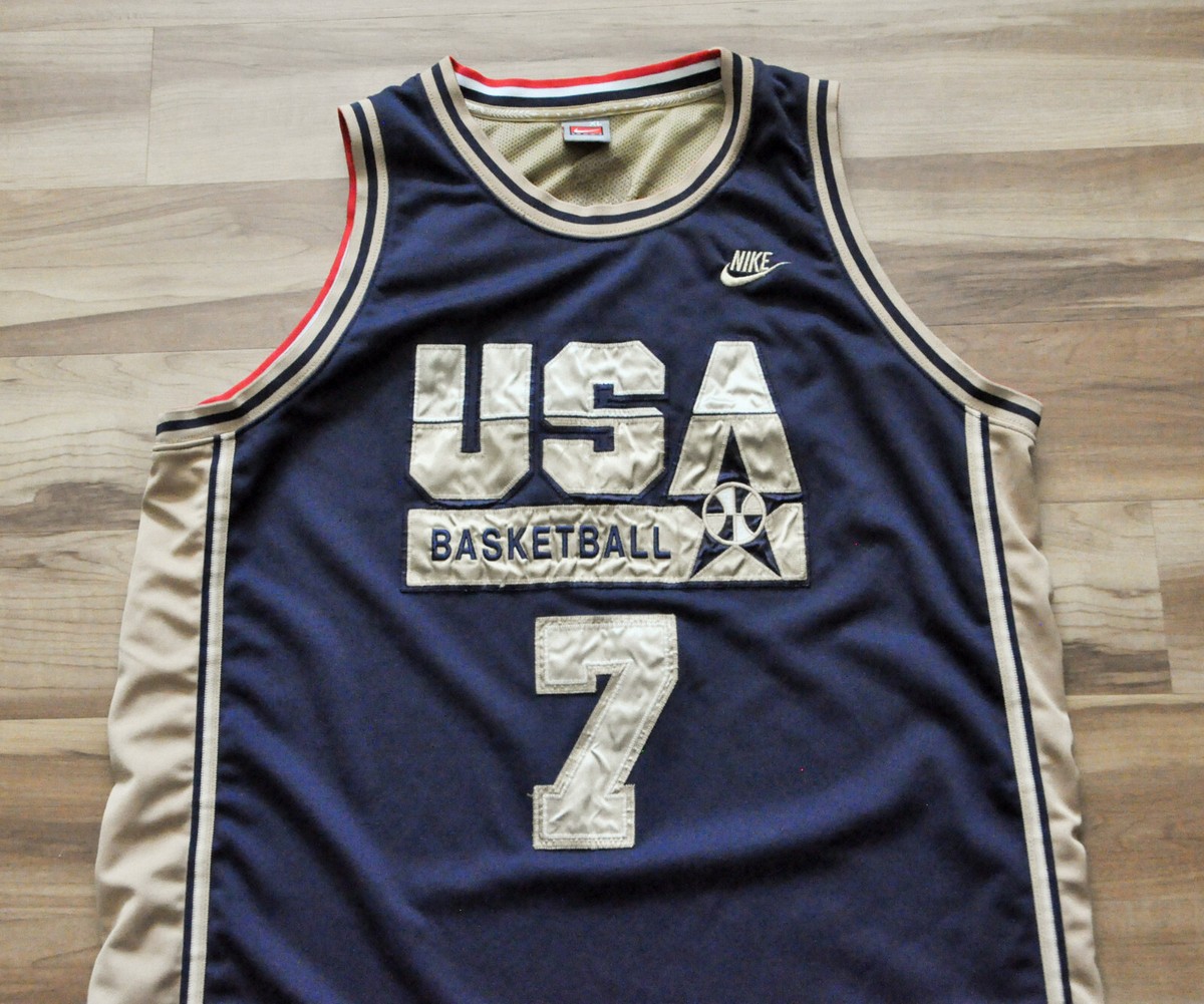 希少　USA DREAM Team フィギュア3体とTシャツセット Larry Bird #7 1992 Dream Team Nike Jersey USA Olympics Authentic