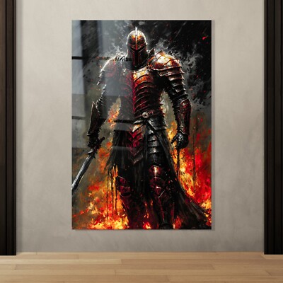   GLADIATOR KÄMPFER RÜSTUNG WANDBILD KUNSTDRUCK LEINWAND, ACRYLGLAS, POSTER DEKO