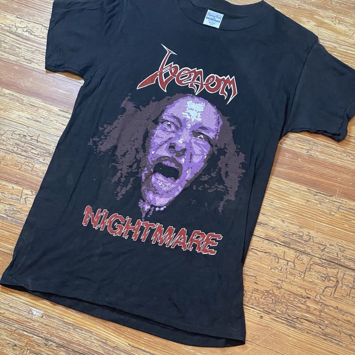 Vintage 80s Venom Shirt Size Medium Black Metal Thrash Punk