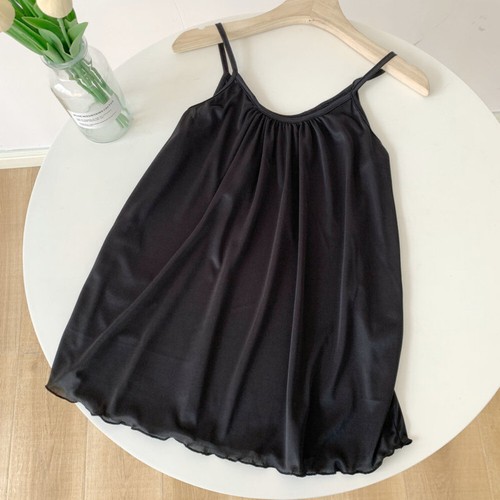 Lady Faux Silk Camisole Casual Strappy Vest Shirts Tank Top Girl Sleeveless Vest - Picture 2 of 28