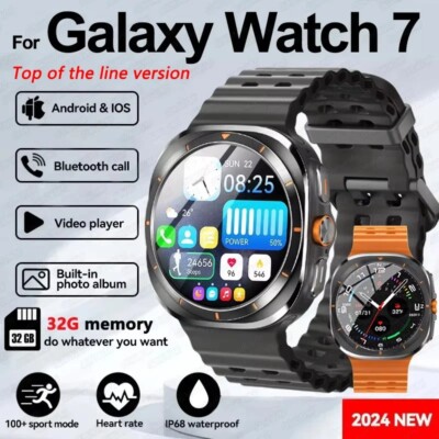 2025 New Galaxy Watch 7 Ultra Smart Watch Men 32GB Memory Video GPS NFC 47mm