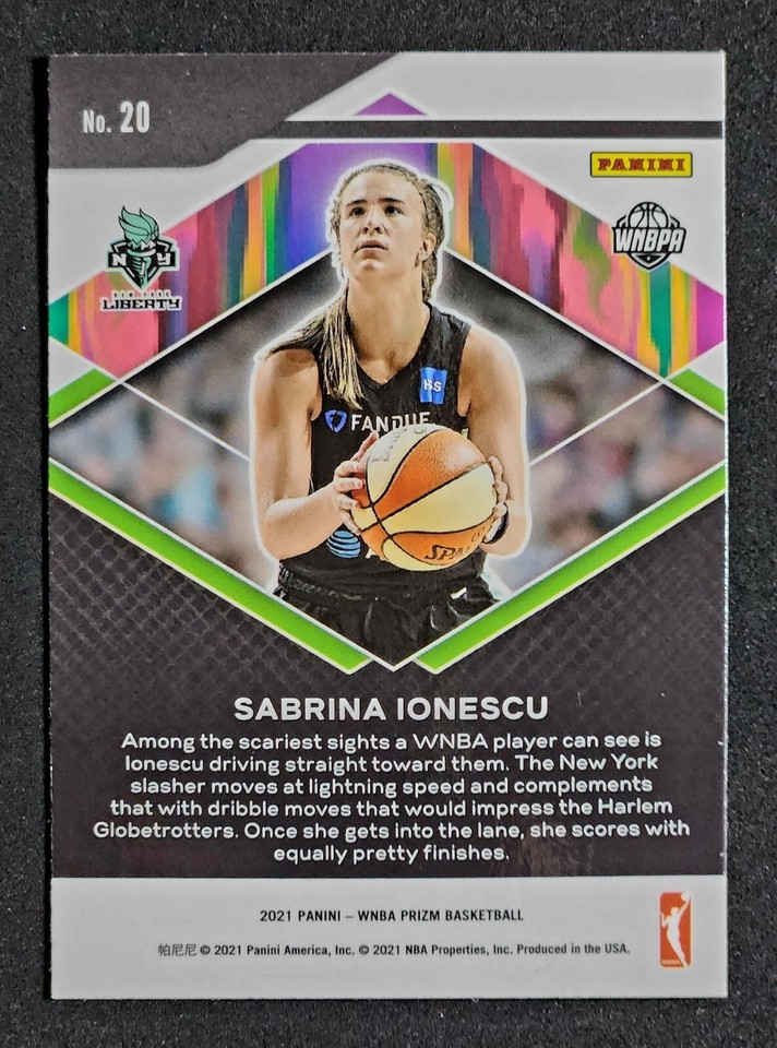 2021 Panini Prizm WNBA Sabrina Ionescu Basketball Card #39 - New York Liberty