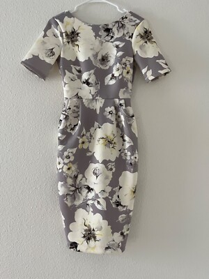 Asos Purple Floral Midi Length Petite Womens Dress | eBay