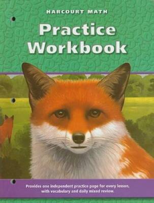 Harcourt School Publishers Math: Practice Workbook, Grade 5 - Paperback - GOOD