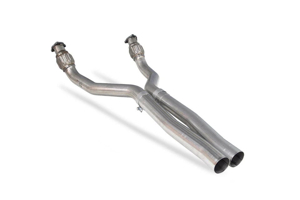 Scorpion Exhaust Front Resonator delete with flex pipes Audi RS6 Avant C7 13-18