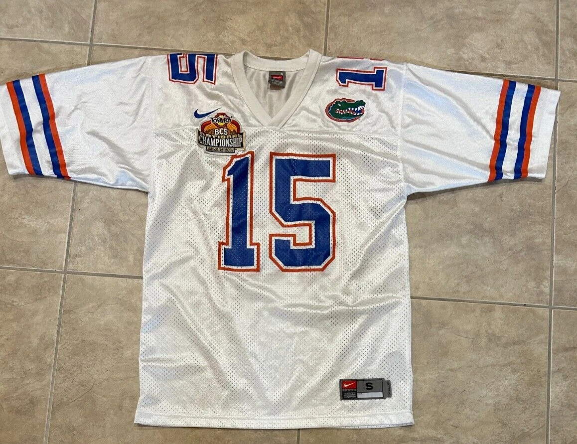 Florida Gators Tim Tebow 15 Football Jersey Nike White 2007