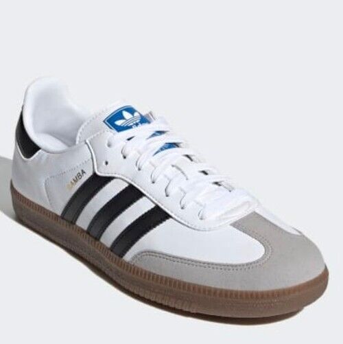 Size 14 - Adidas SAMBA Vegan Shoes (H01877) Cloud White 
