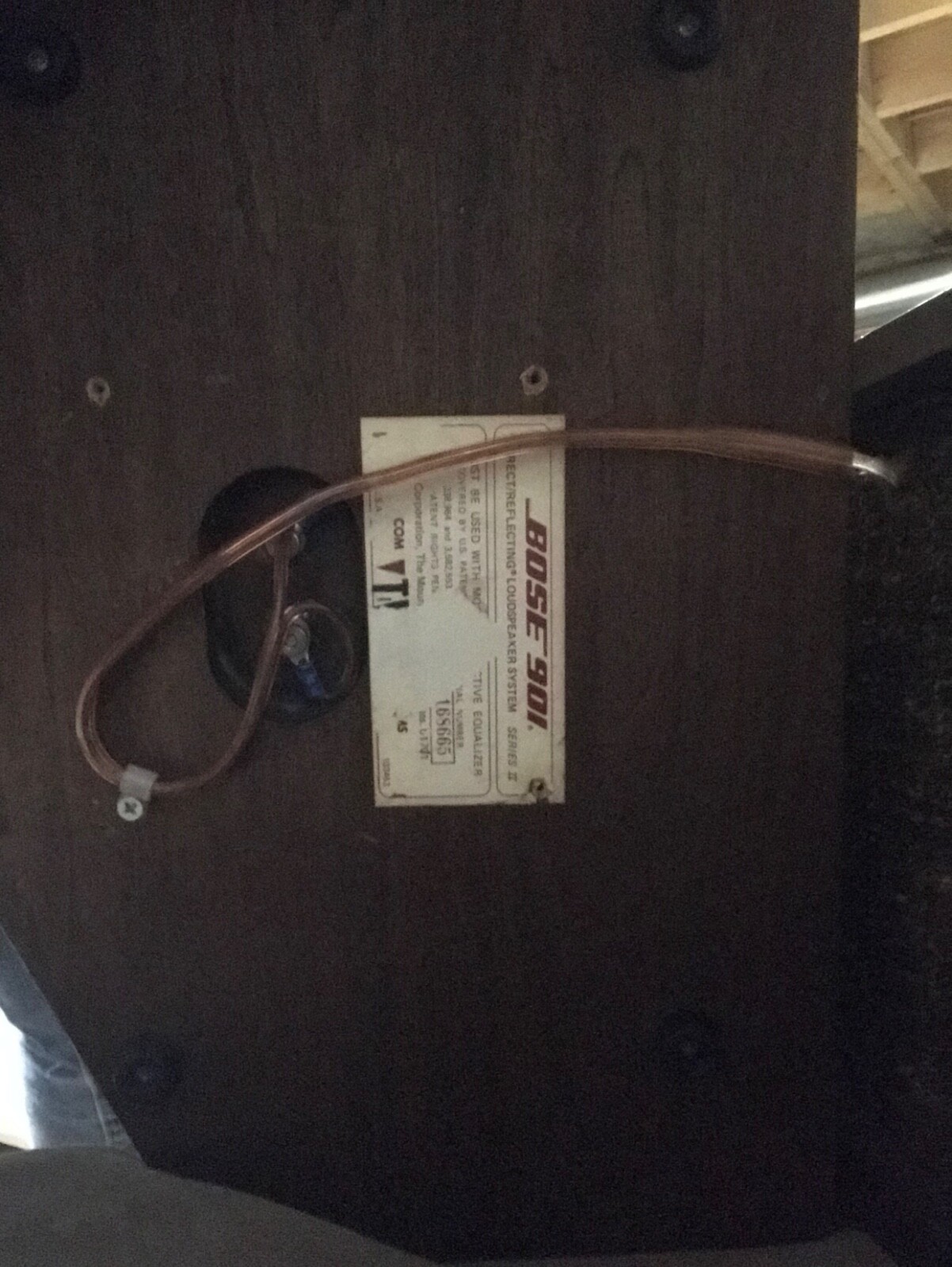 Vintage Bose 901 Serie II Pannello Di Controllo Anteriore - Foto 8