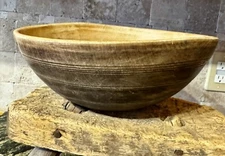 Primitive HAND Turned SCANDINAVIAN Wood BOWL