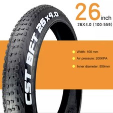 26  x 4  CST BFT bicycle fat tire 1 40 Tpi Ebike Recommended One Side Logo 