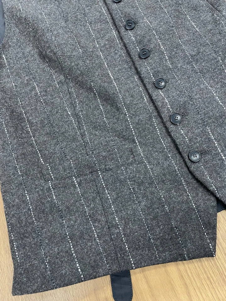 NWT $598 John Varvatos Wooster Vest In Espresso Size:52 - Image 3 of 4