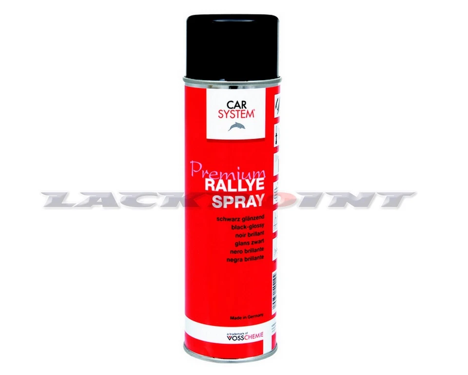 1x500ml Carsystem Rallye Premium Spraydose Schwarz glänzend Lackpoint Autolack - Bild 1 von 1