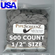 500+ Count 1/2" Stainless Steel Pipe Screens HIGHEST QUALITY - MADE IN USA! 