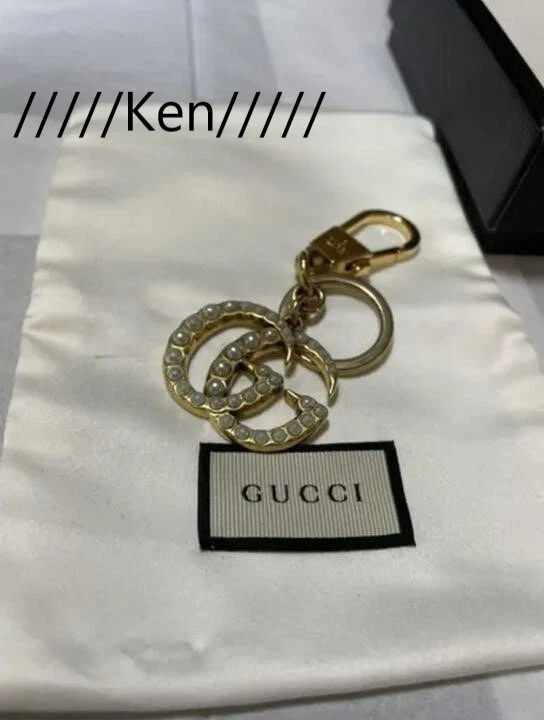GUCCI Key holder Key ring Key chain Bag charm AUTH Vintage Rare GG