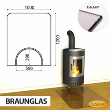 Camino Placca IN Vetro Parascintille Kaminplatte Vetro Forno Piattaforma