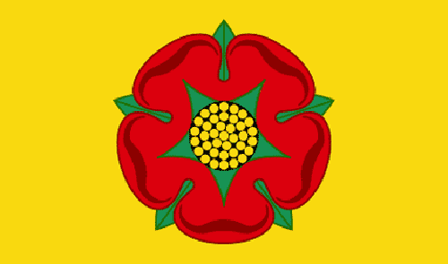 Lancashire Rose Flag - 150cm x 90cm (5ft x 3ft) with Eyelets - Picture 1 of 1