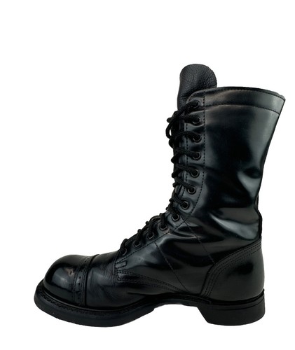 Double H Brand HH Jump Boots Size 9 Tactical Military Cap Toe Black Leather - Picture 6 of 13