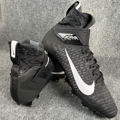 NEW Nike Alpha Menace Elite 2 Football Cleats AO3374-001 Size 14 Black NEW Nike Alpha Menace Elite 2 Black Football Cleats AO3374  main image 4