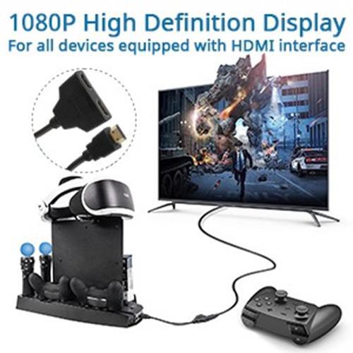 HDMI Splitter 1 in 2 Out Adapter Cable Male Dual HDMI Female 1 to 2 Way - Picture 2 of 7