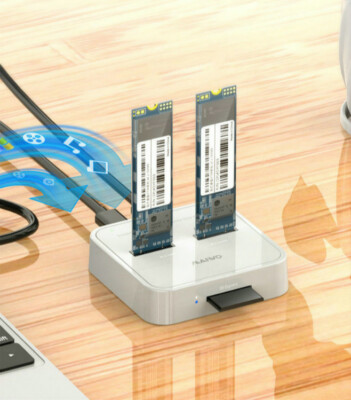 Dual SATA NVMe SSD 10Gbps SD Express Card Reader