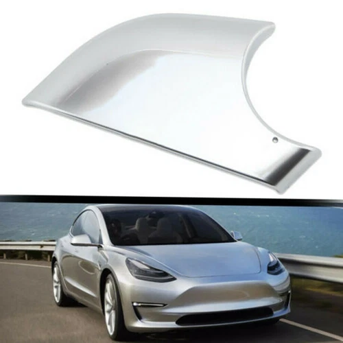 Right Door Wing Mirror Cover Lower Holder Chrome Fit For 2017-2021 Tesla Model 3