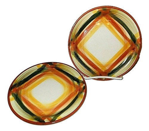 【ドイツ kmkのライオンプレート】ヴィンテージ ミッドセンチュリー Vintage Continental Kilns Woodleaf 8.5” Plate Hand Painted Mid