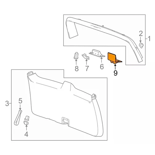 Liftgate Tailgate Hatch-Latch Cover For Cadillac Chevy GMC 2015-2020 23183555 - Bild 5 von 10