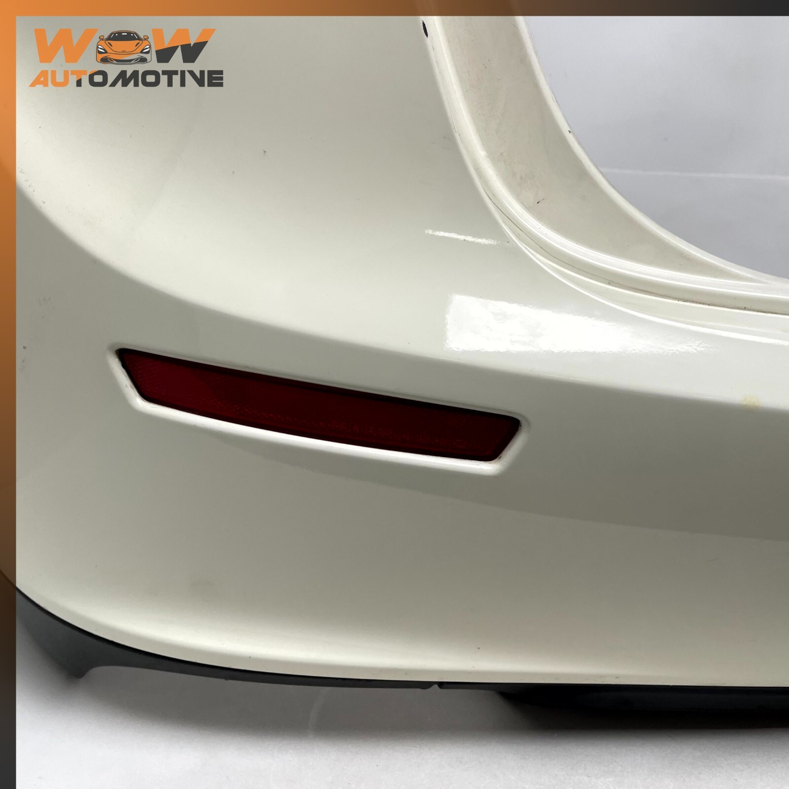 14-17 MASERATI GHIBLI REAR BUMPER COVER WHITE OEM