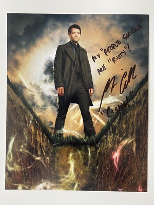 MISHA COLLINS In-Person signiertes Autogramm 20x25cm Supernatural
