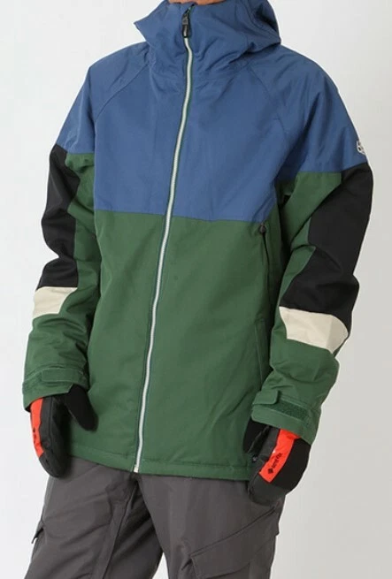 686 Static Insulated Jacket (L) Pine Green Colorblock M1W115-PINE
