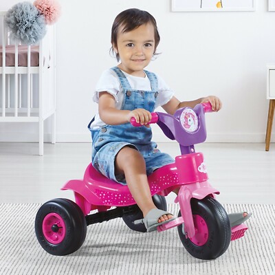 Kinder Dolu Pedal Ride On Racer 3-Rad Kinderwagen Einhorn Trike Fahrrad Fahrrad