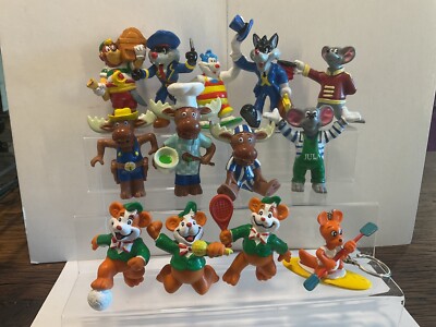 Flunch Ikea Walibi Jul de Tourenmuis Boink the bear 90er Jahre Figur Auswahl