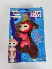 Electronic Interactive Fingerling Happy Monkey Finger Motion Pet Toy pink