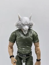 3d Printed CAP WOLF Head 1:18 3 3/4" GI Joe 25th Anniversary B77