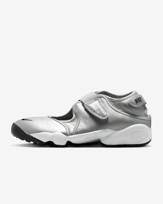 New Nike Women's Air Rift Shoes - Metallic Silver (HM5737-003) | eBay